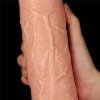 Realistyczne żylaste dildo wibrujące 28 cm